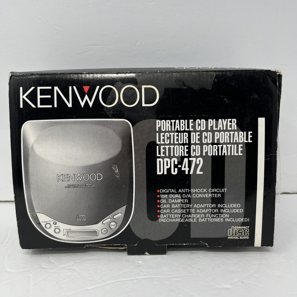 Kenwood DPC-472 Portable Cd Player Complete w/ Box & Papers